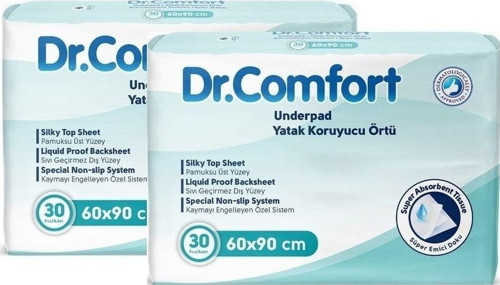 Yatak Koruyucu Örtü 60X90 Cm (2Paket=60 Adet)