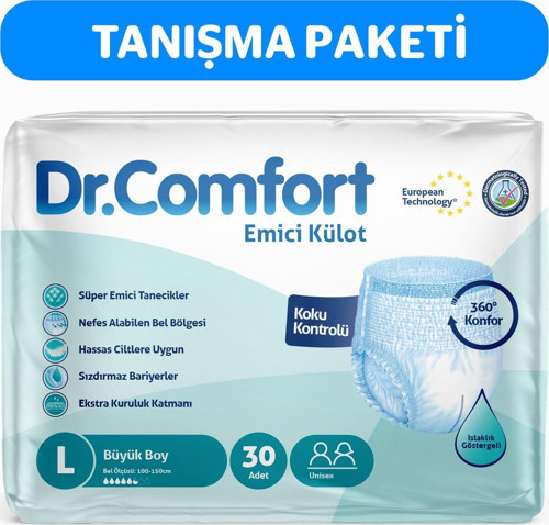 Yetişkin Emici Külot Large 30'Lu 1 Paket 30 Adet