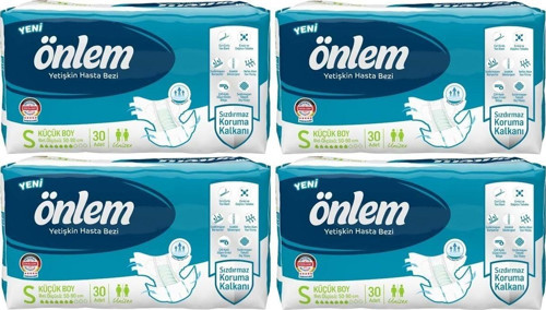 Hasta Bezi Bel Bantlı Tekstil Yüzey Small Küçük 120 Adet