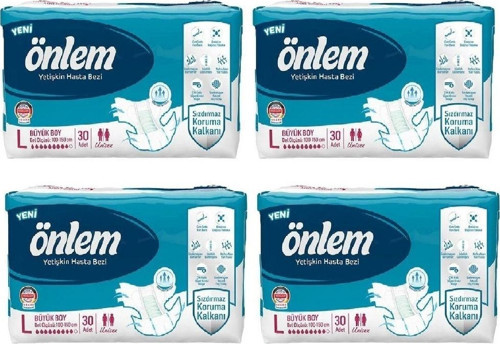 Yetişkin Hasta Bezi Büyük Boy ( Large ) 30 Adet X 4 Paket