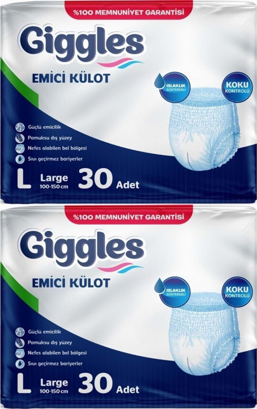Hasta Bezi Yetişkin Emici Külot L-Büyük 60 Adet (2Pk*30)