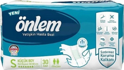 Belbantlı Hasta Bezi Eko Küçük Boy S Beden 30 Lu