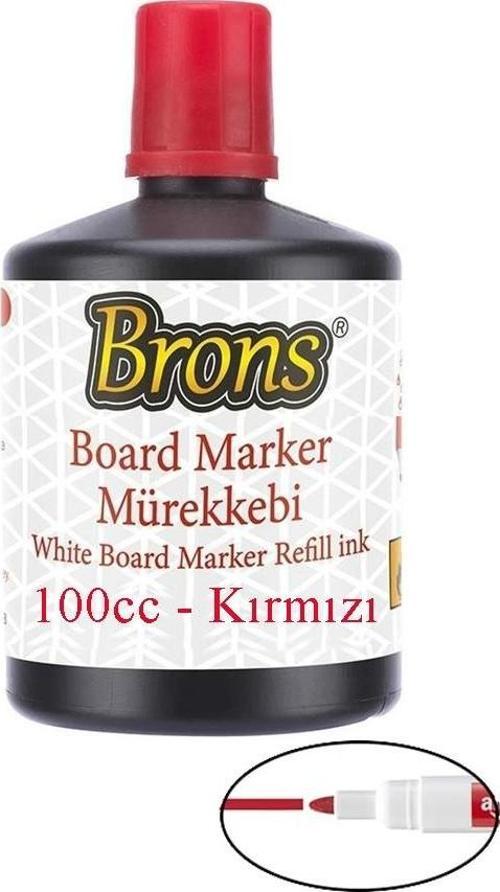 Kırmızı Yazı Tahta Kalem Mürekkebi 100ml 1 Adet Brons Tahta Kalemi Mürekkebi Kolay Silinebilir 100gr Okul Sınıf Öğrenci
