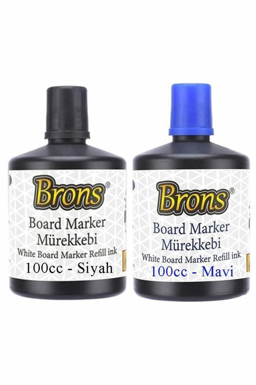 Mavi Siyah Yazı Tahta Kalem Mürekkebi 100ml 1 Adet Brons Tahta Kalemi Mürekkebi Kolay Silinebilir 100gr Okul Sınıf