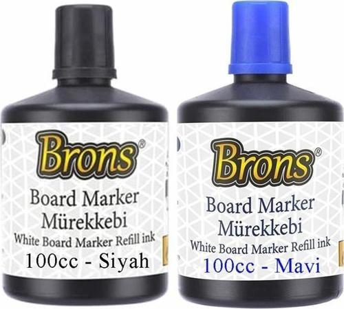 Mavi Siyah Yazı Tahta Kalem Mürekkebi 100ml 1 Adet Brons Tahta Kalemi Mürekkebi Kolay Silinebilir 100gr Okul Sınıf