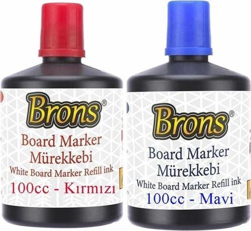 Mavi Kırmızı Yazı Tahta Kalem Mürekkebi 100ml 1 Adet Brons Tahta Kalemi Mürekkebi Kolay Silinebilir 100gr Okul Sınıf