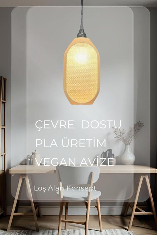 Modern Sarkıt Tekli Bohem, Avize, ( 23X27 Cm ) Kovan Salon Mutfak Oturma Odası Cafe Bar