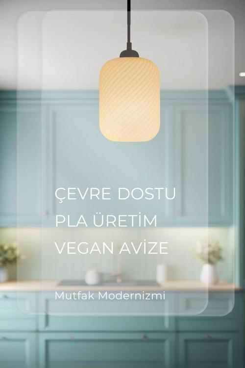 Dekoratif Avize Spiral Serisi Ev Ofis Veranda Mutfak Çap 20 Cm