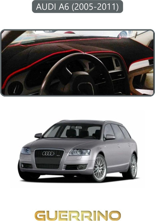 AUDI A6 (2005-2011) TORPİDO KORUMA KILIFI GRİ KENAR