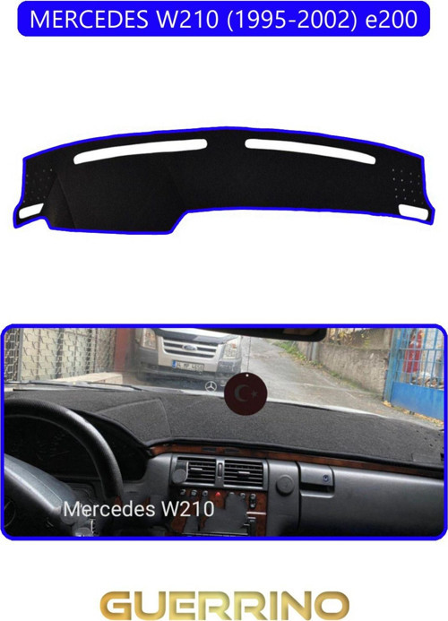 MERCEDES W210 1995-2002 e200TORPİDO KORUMA HALISI MAVİ KENAR