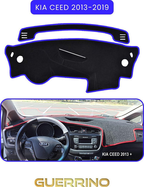 KİA CEED 2013-2019TORPİDO KORUMA HALISI MAVİ KENAR