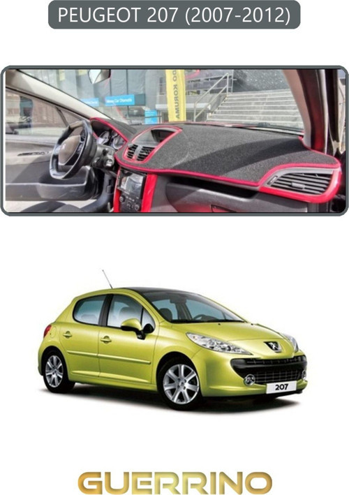PEUGEOT 207 (2007-2012)TORPİDO KORUMA HALISI GRİ KENAR