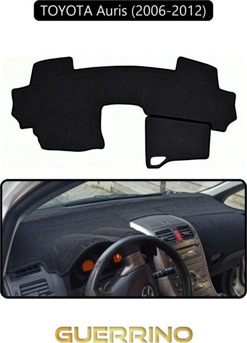 TOYOTA Auris (2006-2012)TORPİDO KORUMA HALISI SİYAH KENAR