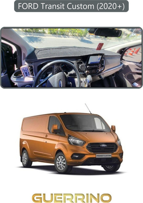 FORD Transit Custom 2020+TORPİDO KORUMA HALISI GRİ KENAR