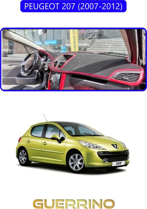 PEUGEOT 207 (2007-2012)TORPİDO KORUMA HALISI MAVİ KENAR