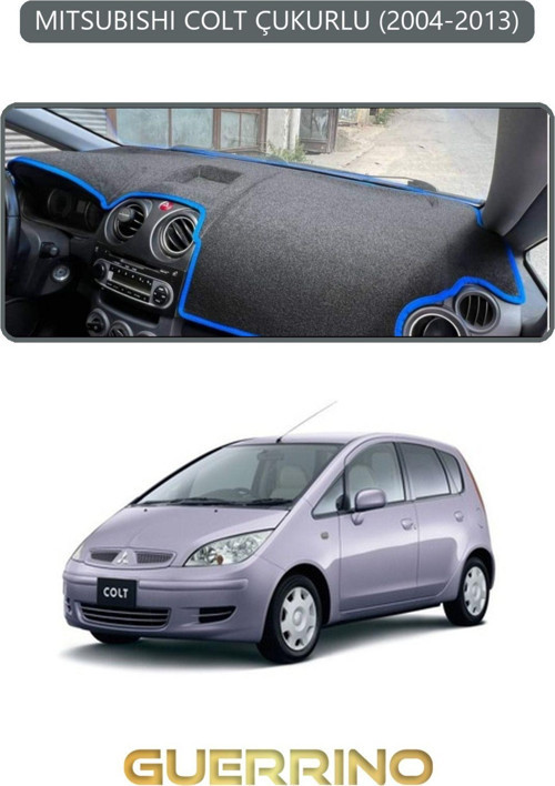 MITSUBISHI COLT ÇUKURLU 2004-2013TORPİDO KORUMA KILIFI GRİ KENAR