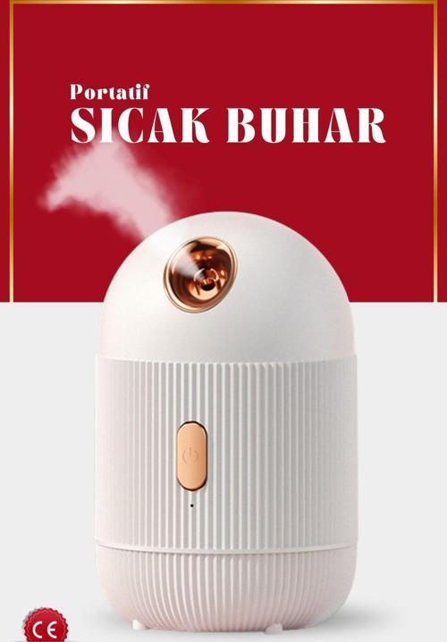 Mini Ortam Oda Hava Nemlendirici Sıcak Buhar Makinesi Cilt Bakım Cihazı