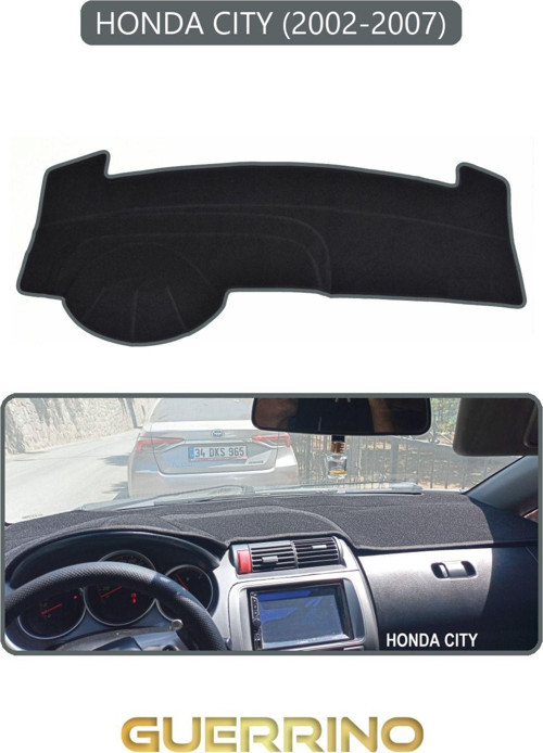 HONDA CITY 2002-2007TORPİDO KORUMA HALISI GRİ KENAR