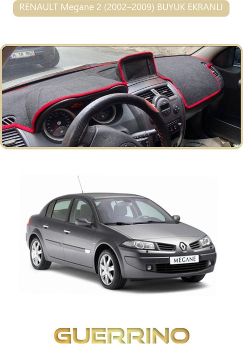 RENAULT Megane 2 (2002–2009) BUYUK EKRANLITORPİDO KORUMA HALISI BEJ KENAR