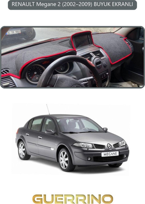 RENAULT Megane 2 (2002–2009) BUYUK EKRANLITORPİDO KORUMA HALISI GRİ KENAR