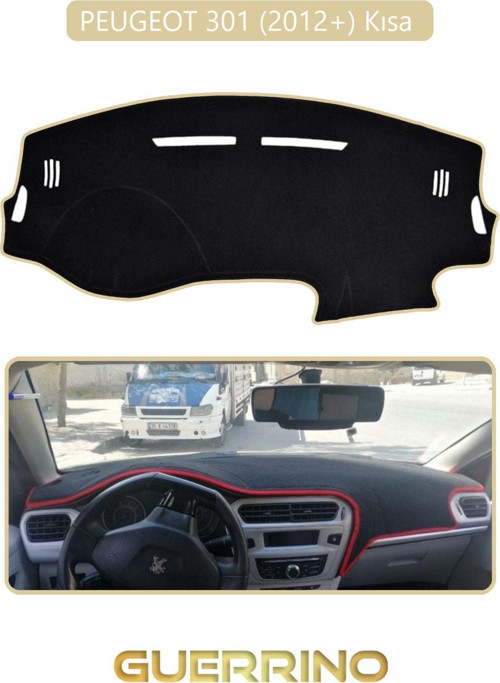 PEUGEOT 301 (2012+) TORPİDO KORUMA HALISI BEJ KENAR