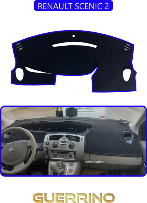 RENAULT SCENIC 2TORPİDO KORUMA HALISI MAVİ KENAR