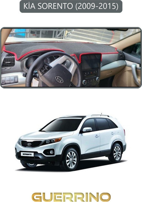 KİA SORENTO 2009-2015TORPİDO KORUMA HALISI GRİ KENAR