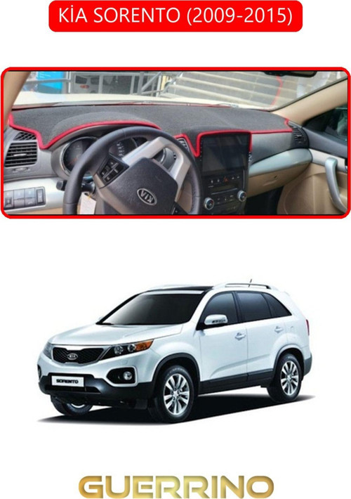 KİA SORENTO 2009-2015TORPİDO KORUMA HALISI KIRMIZI KENAR