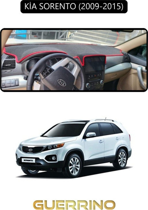 KİA SORENTO 2009-2015TORPİDO KORUMA HALISI SİYAH KENAR