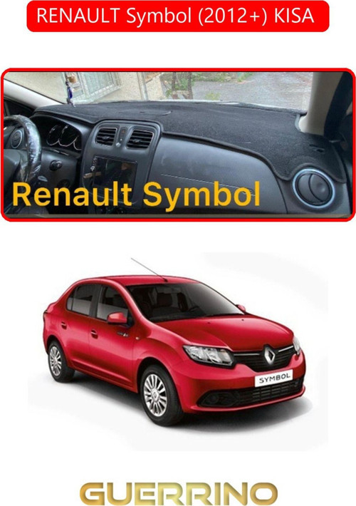RENAULT Symbol (2012+) KISA TORPİDO KORUMA HALISI KIRMIZI KENAR