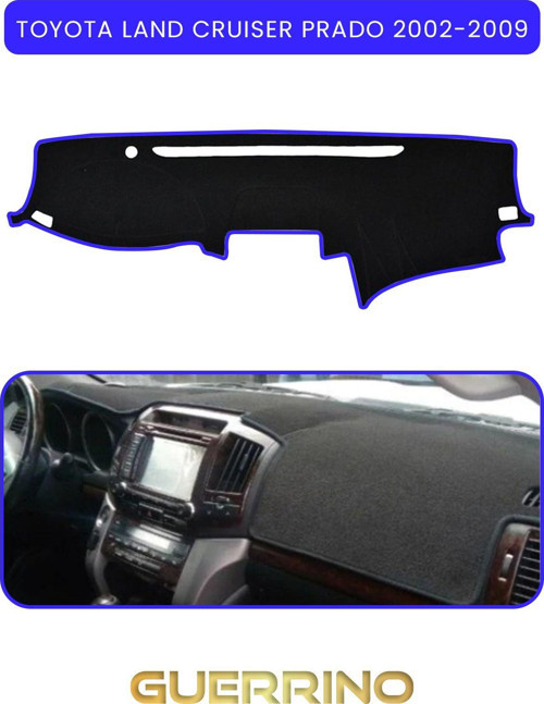 TOYOTA LAND CRUISER PRADO 2002-2009TORPİDO KORUMA HALISI MAVİ KENAR