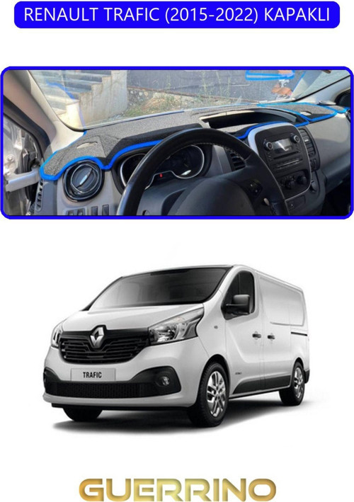 RENAULT TRAFIC (2015-2022) KAPAKLITORPİDO KORUMA HALISI MAVİ KENAR