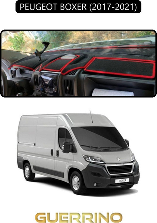 PEUGEOT BOXER 2017 - 2021TORPİDO KORUMA HALISI SİYAH KENAR