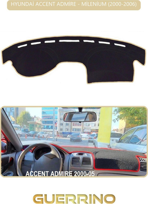 HYUNDAİ ACCENT ADMİRE/MİLENİUM 2000-2006TORPİDO KORUMA HALISI BEJ KENAR
