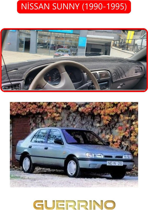 NİSSAN SUNNY 1990-1995TORPİDO KORUMA HALISI KIRMIZI KENAR