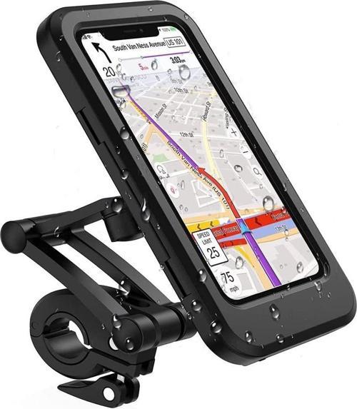 Motosiklet Bisiklet Su Geçirmez 360° Ayarlanabilir Telefon Tutucu Navigasyon Stand