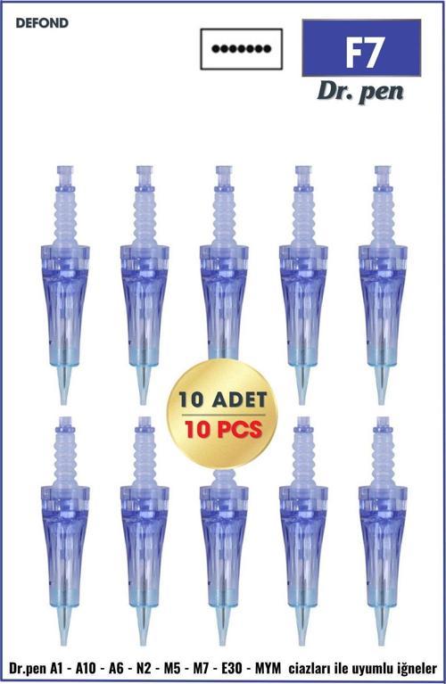 Dr Pen A6-A10-A1-N2-M5-M7-E30-Mym Uyumlu Iğneleri 10 Adet Orijinal Dermapen Iğne Kartuşu