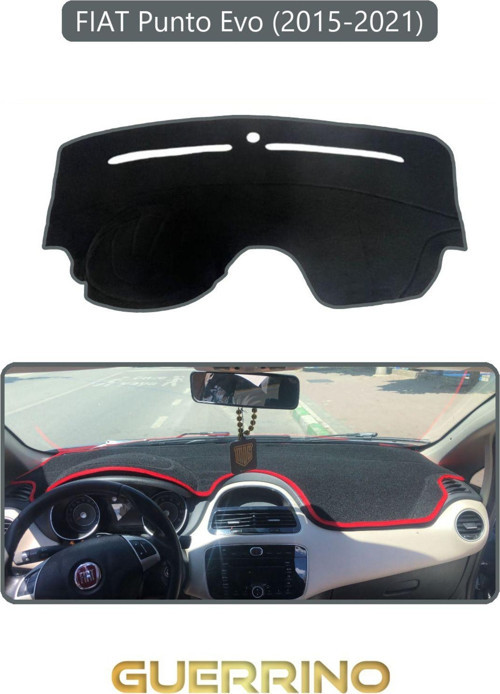 FIAT Punto Evo 2015-2021 Modellerine UygunTORPİDO KORUMA HALISI GRİ KENAR