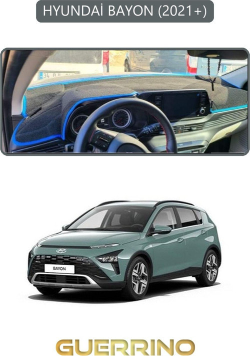 HYUNDAİ BAYON 2021+TORPİDO KORUMA HALISI GRİ KENAR