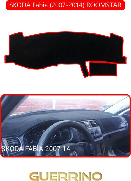 SKODA Fabia (2007-2014) ROOMSTARTORPİDO KORUMA HALISI KIRMIZI KENAR