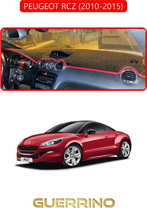 PEUGEOT RCZ 2010 - 2015TORPİDO KORUMA HALISI KIRMIZI KENAR