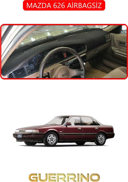 MAZDA 626 AİRBAGSİZTORPİDO KORUMA HALISI KIRMIZI KENAR