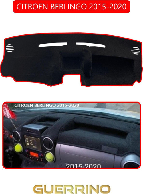 CITROEN BERLİNGO 2008-2017TORPİDO KORUMA HALISI KIRMIZI KENAR