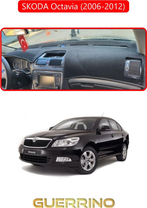 SKODA Octavia (2009-2012)TORPİDO KORUMA HALISI KIRMIZI KENAR