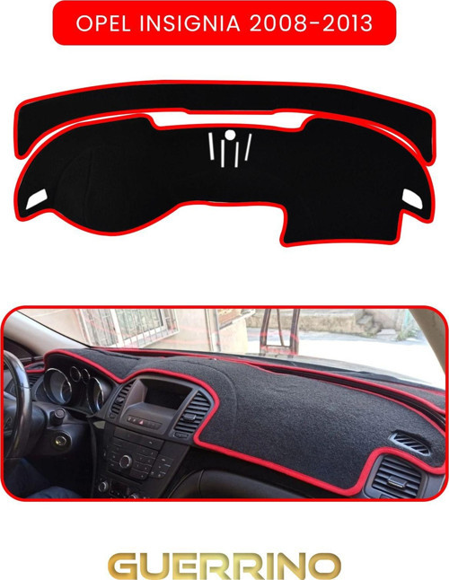 OPEL Insignia (2008-2013)TORPİDO KORUMA HALISI KIRMIZI KENAR