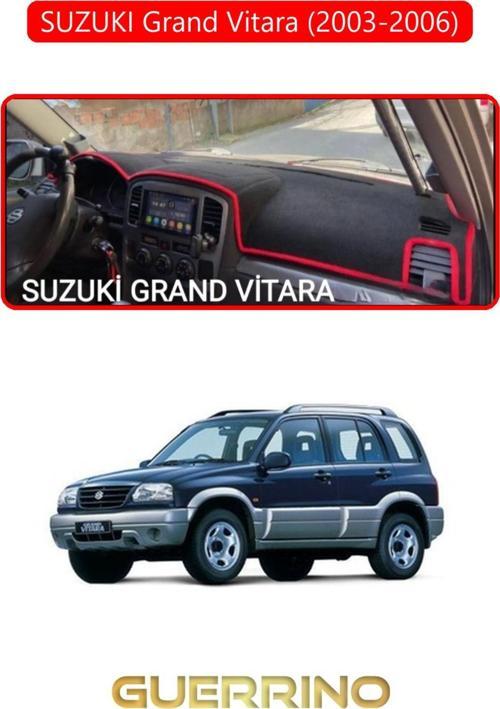 SUZUKI Grand Vitara (2003-2006) TORPİDO KORUMA HALISI KIRMIZI KENAR