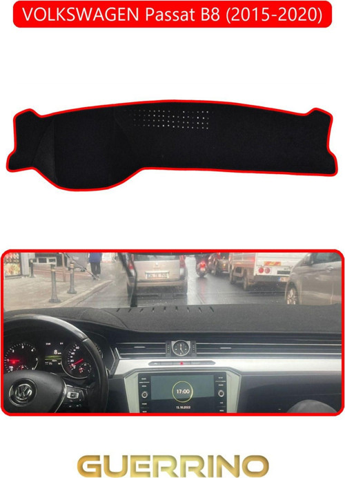 VOLKSWAGEN Passat B 8 (2015-2020)TORPİDO KORUMA KILIFI KIRMIZI KENAR