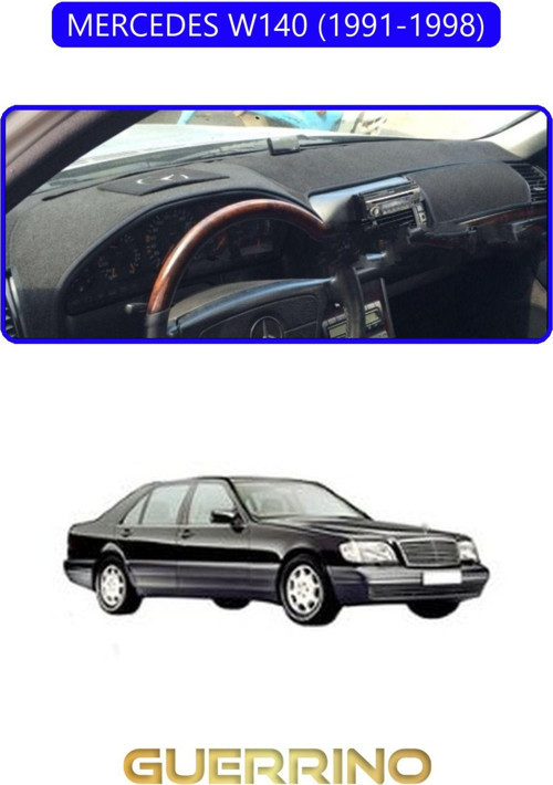 MERCEDES W140 1991-1998TORPİDO KORUMA KILIFI MAVİ KENAR