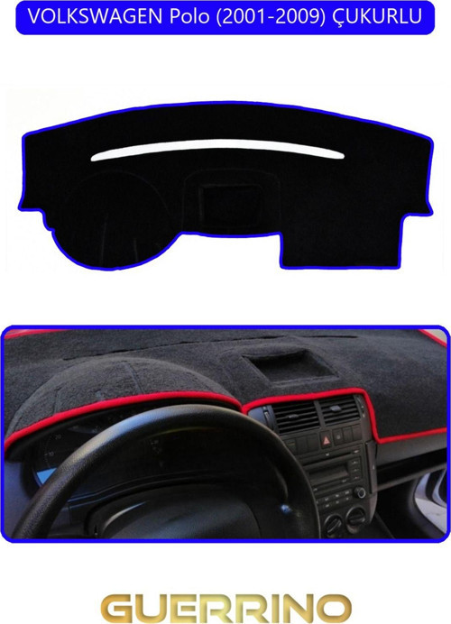 VOLKSWAGEN Polo (2001-2009) ÇUKURLUTORPİDO KORUMA HALISI MAVİ KENAR