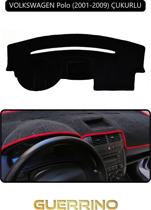 VOLKSWAGEN Polo (2001-2009) ÇUKURLUTORPİDO KORUMA HALISI SİYAH KENAR